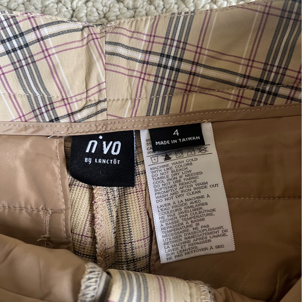 Nivo plaid golf pants stretch 4 - Picture 4 of 6